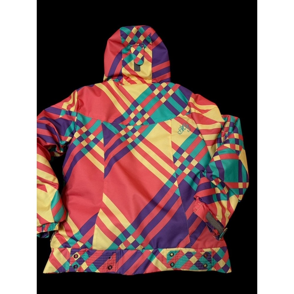 MILLENIUM THREE Tara Dakides Retro 2012 Snowboarding‎ Jacket Hooded Medium - Picture 2 of 9